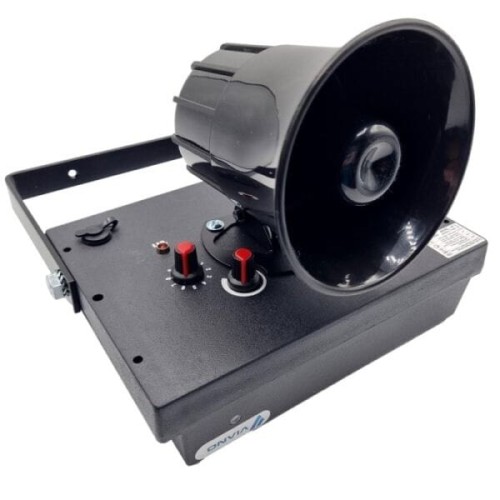 Bedienfeld des VIANO-Vogelabwehrgeräts mit Einstellreglern