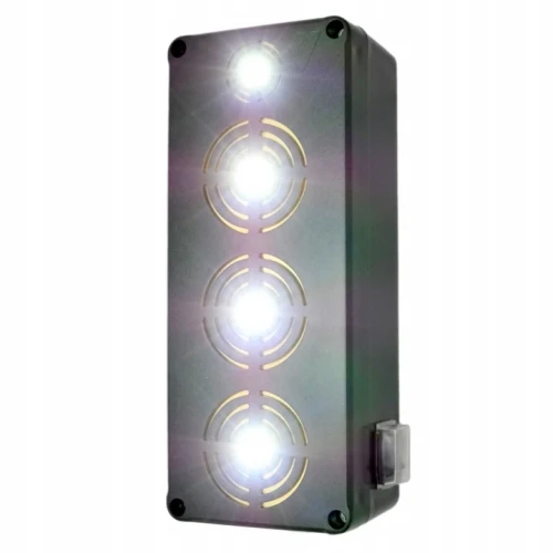 Abwehrgerät mit eingeschalteten LEDs